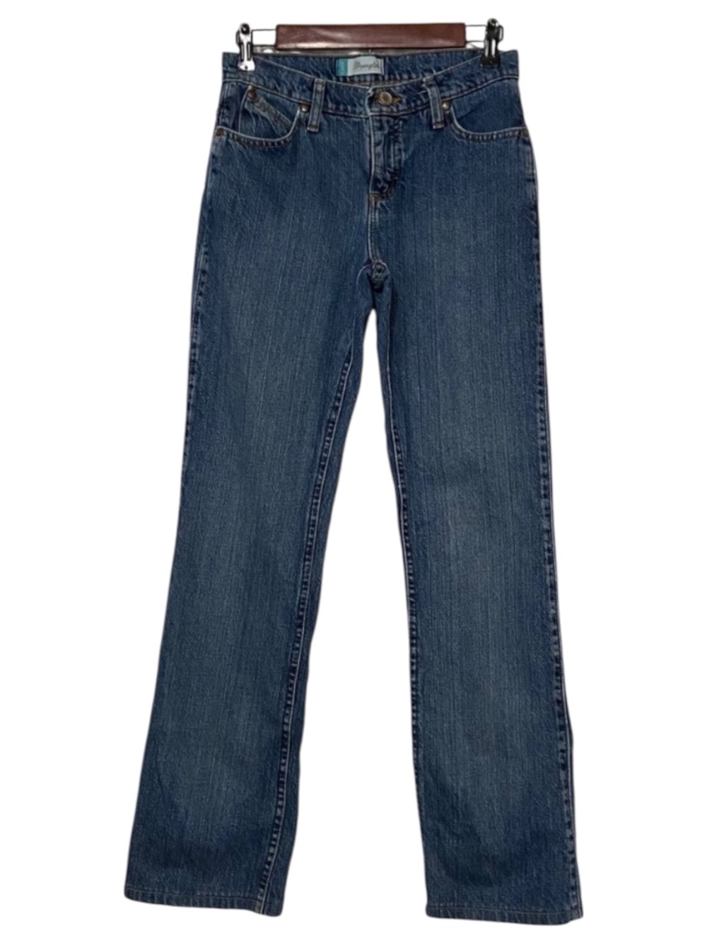 Wrangler Ultimate Riding Cowgirl Cut Medium Wash Cash Women’s Jeans Blue